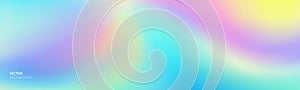 Color gradation abstract gradient soft background, vector blend mesh. Holographic iridescent blurred soft gradation photo