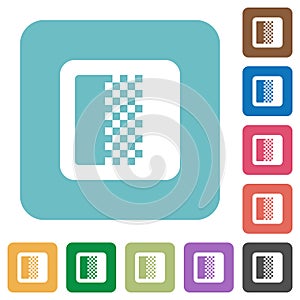 Color gradient rounded square flat icons