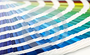 Color guide close-up