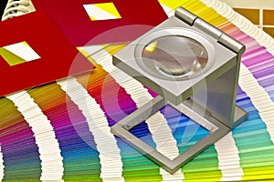 Color guide for offset print on black blackground