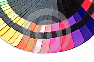 Color guide spectrum swatch samples rainbow