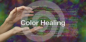 Color Healing Therapy Website Banner