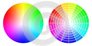 Color RGB wheels photo