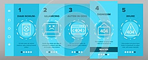 Color 404 HTTP Error Message Vector Onboarding