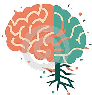 color human brain logo