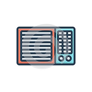 Color illustration icon for Air Conditioning, warmth and acclimatization