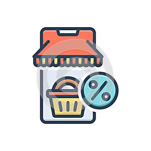 Color illustration icon for Bargain, negotiation and pact