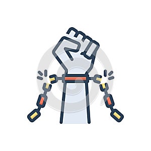 Color illustration icon for Breaking, breakage and demolition