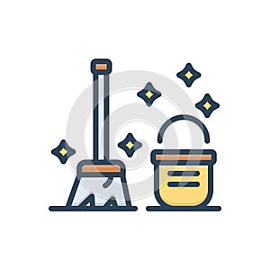 Color illustration icon for Clean, neat and distinguishable