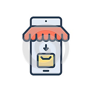 Color illustration icon for Collect, gather and hoard