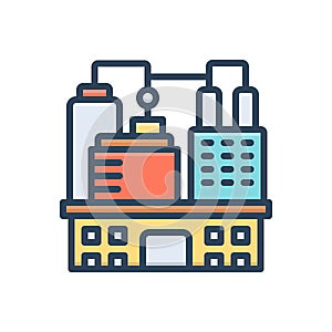 Color illustration icon for Commercial, mercantile and trade