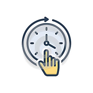 Color illustration icon for Constant, consistent and everyday