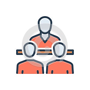 Color illustration icon for Consultant, counsellor and adviser