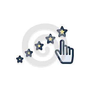 Color illustration icon for Expect, hope and anticipate