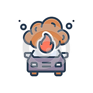 Color illustration icon for Extremely, very and terribly