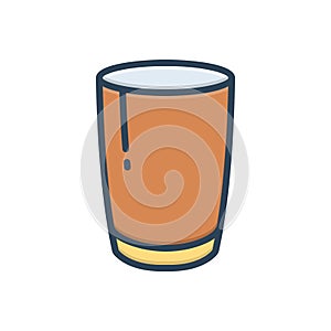 Color illustration icon for Glass, sandblast and glasswork
