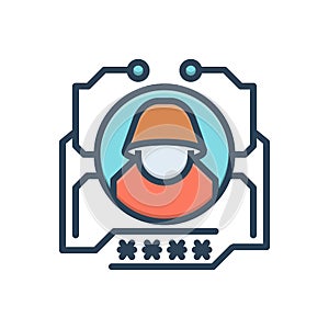 Color illustration icon for Hack, hackney and mercenary