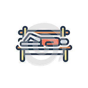 Color illustration icon for Homeless, unsheltered and itinerant