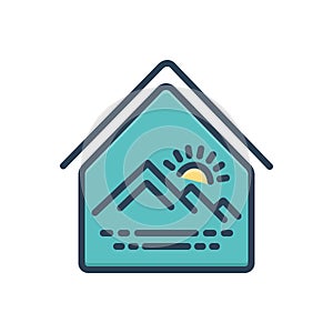 Color illustration icon for Within, inboard and between