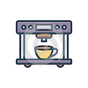 Color illustration icon for Instrumentation, appliance and machine