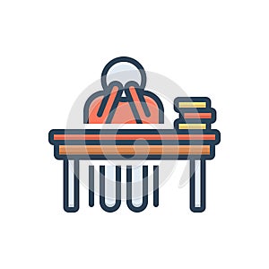 Color illustration icon for Lack, study and reduction