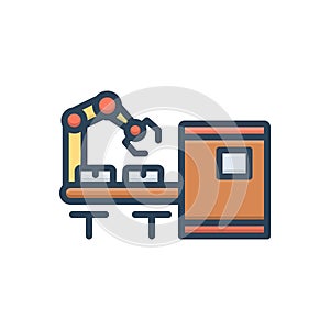 Color illustration icon for Machine, instrument and modality