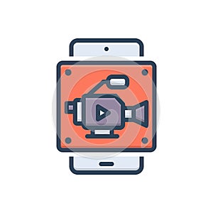 Color illustration icon for Magazines, periodicals and journal