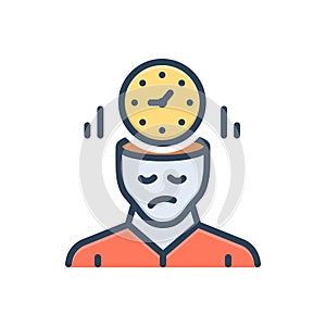 Color illustration icon for Patience, fortitude and self