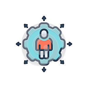 Color illustration icon for Possibility, probability and prospect