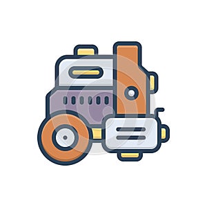 Color illustration icon for Pumps, electric and machine