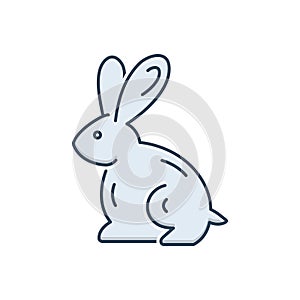 Color illustration icon for Rabbit, puss and hare