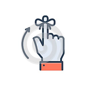 Color illustration icon for Remind, remember and suggest