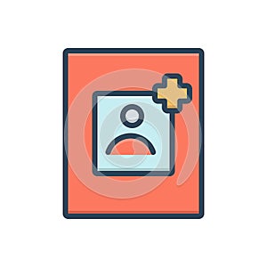 Color illustration icon for Request, anurodh and urge