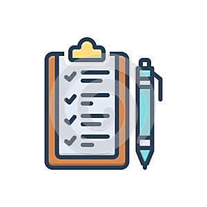 Color illustration icon for Rule, ordinance and guideline