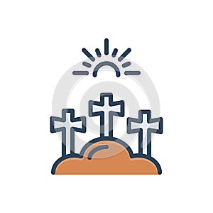 Color illustration icon for Salvation, emancipation and extrication