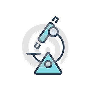 Color illustration icon for science, negligible and teeny