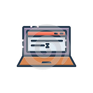 Color illustration icon for Seo Copy, writing and article