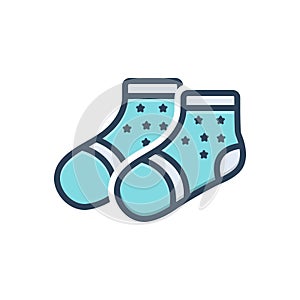 Color illustration icon for Socks, hosiery and nudes