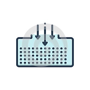 Color illustration icon for Stow, fill and supply