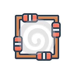 Color illustration icon for Support, espouse and endorse