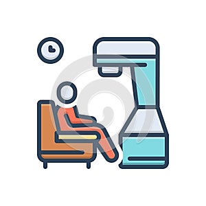 Color illustration icon for Therapy, treatment and remedy