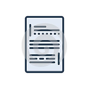 Color illustration icon for Transcript Shots, justify and alignment