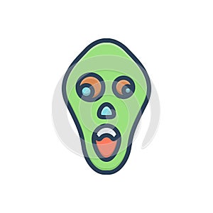Color illustration icon for Tremendous, terrible and terrifying