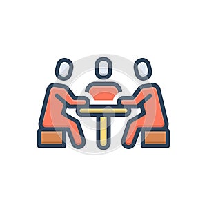 Color illustration icon for Trustee, agent and custodian