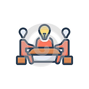 Color illustration icon for Trustees, agent and custodian