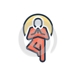 Color illustration icon for Try, attempt and pray