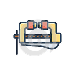 Color illustration icon for Vise, gripes and hardware