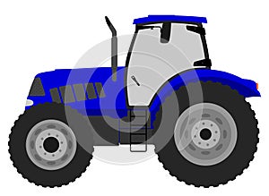 Color image of a tractor on a white background.