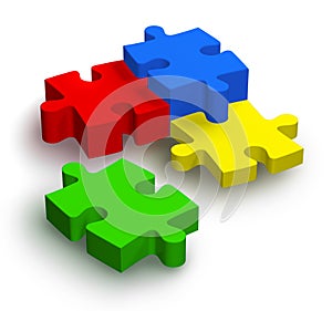 Color jigsaw puzzle