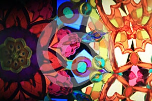 Color kaleidoscope texture